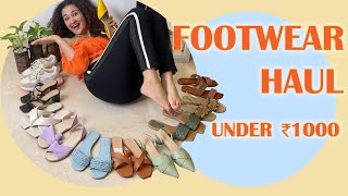 Huge Footwear Haul All under 1000₹ Ajio amp Lulu amp Sky  Kamya Mehra [upl. by Fleisher631]