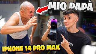 PAPÀ HO COMPRATO IPHONE 14 PRO MAX DI NASCOSTO REAZIONE ASSURDA [upl. by Adiuqram155]