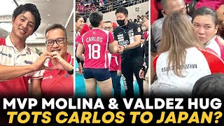 TOTS to JAPAN MOLINAVALDEZ HUG Kurashiki Coach to CCS Creamline MOMENTS PAGKATAPOS ng LABAN [upl. by Salahcin]