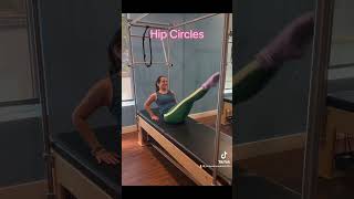 Pilates Hip Circles Exercise on The Cadillac with Jacqueline Valdez [upl. by Leshia]