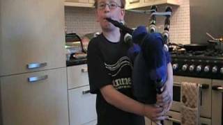 9 year old Lewis playing the Bagpipes [upl. by Adnola558]