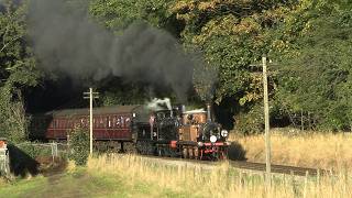 Keighley amp Worth Valley Railway Autumn Steam Gala 4K [upl. by Aikyt]