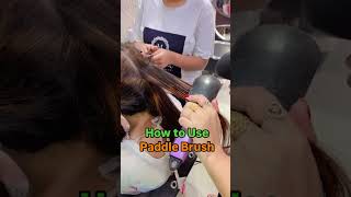 How to use Paddle Brush 🪮  easy to use mishu beauty parlour [upl. by Itraa]