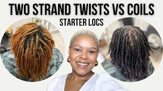 Starter Locs Twists Vs Coils  Loctician Advice [upl. by Nnarual]