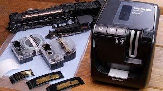 白字・金帯を印刷！テプラで水転写デカールを自作する  Nゲージ 鉄道模型 [upl. by Quartet718]