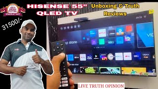 Hisense E7k 4k Qled 55quot tv unboxing [upl. by Bollinger]