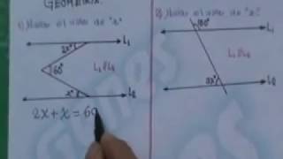 Ángulos Rectas paralelas cortadas por una Secante [upl. by Blane]