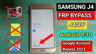 Samsung J4 Frp Bypass  J400F Google Account Bypass Android 910  J4 Frp Bypass Without Pc 2023 [upl. by Leiahtan806]