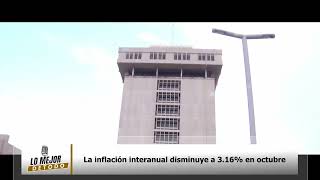 La inflación interanual disminuye a 316 en octubre [upl. by Junko316]