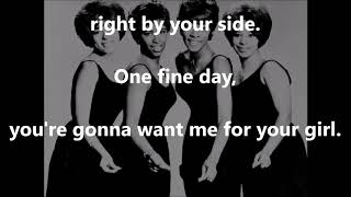 One Fine Day THE CHIFFONS with lyrics [upl. by Annavahs530]