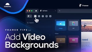 How to make Video Backgrounds on Framer [upl. by Anikram]