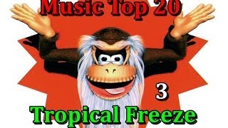 Top 10 20 music  Donkey Kong Country Tropical Freeze  Part 3 [upl. by Lleihsad]