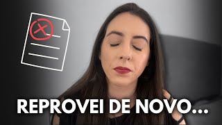 REPROVEI DE NOVO EM UM CONCURSO MAS FUI APROVADA NA OAB EXAME 41 PASSEI DE PRIMEIRA [upl. by Ahsiym]