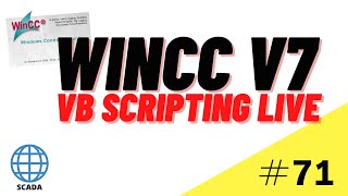 WinCC SCADA VB Scripting Course Live scripting Tutorial 71 [upl. by Bilski]