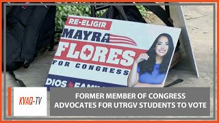 Former member of congress advocates for UTRGV students to vote [upl. by Persson]