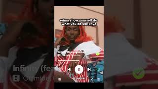 Infinity lyrics Olamide ft Omah lay afrobeats lyrics lyricvideo music viral song [upl. by Derfla]