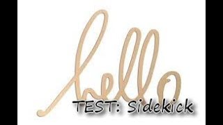 TEST je test la SIDEKICK sizzix avec vous [upl. by Gennifer]