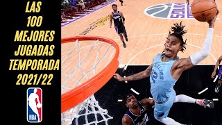 💯 LAS 100 MEJORES JUGADAS DE LA TEMPORADA 202122 EN LA NBA 💯 [upl. by Joell]