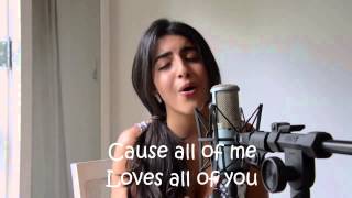 All Of Me Covered by Luciana Zogbi Lyric Video [upl. by Artap322]