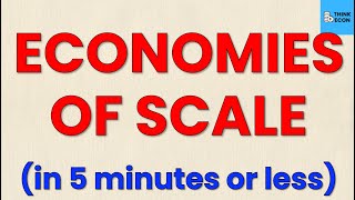 Economies of Scale Explained  Think Econ [upl. by Amabil973]