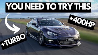 I Drove A 400 HP Turbo Subaru BRZ… OMG [upl. by Valenba]