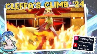 Delphox and Indeedee Duo  Cleffas Climb VGC 24 [upl. by Seuqirdor]