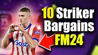 10 Best Budget Strikers in Football Manager 2024  FM24 Bargains [upl. by Jobie]