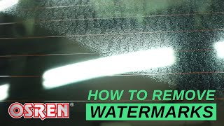 How To Remove Severe WaterSpot On Glass [upl. by Ruben]