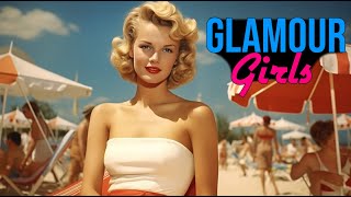 1940s USA  The Glamour Girls of Old Hollywood  Colorized [upl. by Merfe]