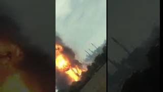 Huge fire and explosions at the BASF in Ludwigshafen Germany [upl. by Adok]