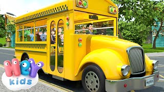 Las Ruedas del Autobús 🚌 Canciones infantiles en Español  HeyKids [upl. by Aridni403]