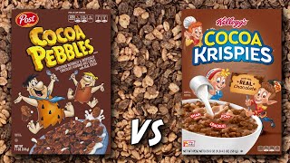 Cocoa Pebbles 1971 vs Cocoa Krispies 1958 [upl. by Ashwin]