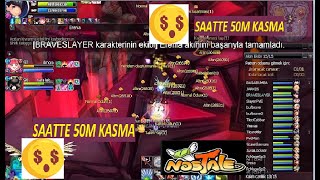 NOSTALE TR  SOLO ERENIA YAPIMI  SAATTE 50M   X  50KK IN 1H [upl. by Oicnecserc]