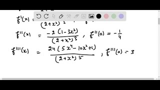 In the following exercises find the power series for the given function using termbyterm differe… [upl. by Narret191]