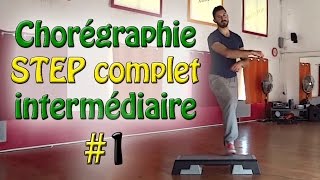 Chorégraphie STEP intermédiaire 1 complet en français  Apprendre le step [upl. by Pas128]