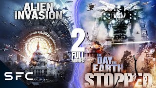 Alien Invasion  The Day The Earth Stopped  2 Full Movies  Action SciFi Double Feature [upl. by Azral]