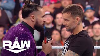 CM Punk Chooses His Brand Confronts Seth Rollins  WWE Raw Highlights 121123  WWE on USA [upl. by Adnaval]