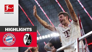 Müller Scores In His Record Game  FC Bayern München  SC Freiburg 20  MD 2 – Highlights 202425 [upl. by Bartram255]