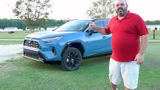 2022 Rav4 Cavalry Blue XSE Hybrid Walkaround Is this the best Rav4 trim [upl. by Eelyr]