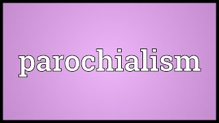 Parochialism Meaning [upl. by Sabas636]