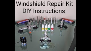 Windshield Repair Kit Instructions with a professional tool for DIY or professional use [upl. by Navetse]