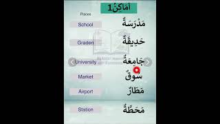 Arabic words Places in Arabic language arabic [upl. by Vtarj]