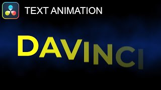 TEXT Animation Tutorial in DaVinci Resolve 19  Text Reveal Animation [upl. by Euqinna]