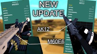 NEW M60E6 and AK12 UPDATE in PHANTOM FORCES [upl. by Ailimaj572]