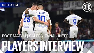 LAUTARO AND PAVARD  SALERNITANA 04 INTER PLAYERS INTERVIEW 🎙️⚫🔵 [upl. by Struve830]