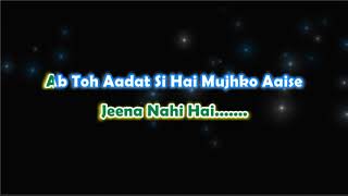 Juda Hoke Bhi  Karaoke with Lyrics [upl. by Tezzil197]