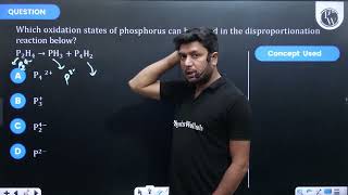 Which oxidation states of phosphorus can be found in the disproportionation reaction below P2H4 [upl. by Rihaz]