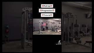 Pull Up Progression Tutorial 💪🏾 calisthenics pullups fitness buildmuscle trending viral [upl. by Angie]