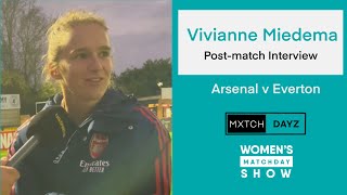 Vivianne Miedemas Postmatch Interview after Arsenals 10 win against Everton [upl. by Nilok]