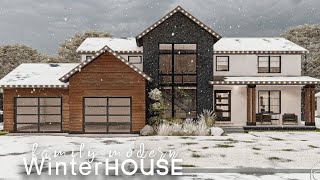 Bloxburg  Winter Family House 100k No Large Plot  Roblox bloxburg House Build [upl. by Neela]